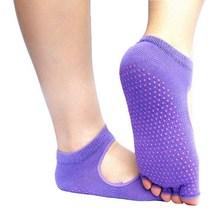 Hot Sale Fitness Women Men Sport Cotton Socks Non Slip Socks Toeless Antislip calcetines pilates exercises Socks