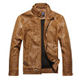 Mens Brand Clothing Motorcycle Biker Leather Jacket Mens Jaqueta de couro Masculina Leather Jacket Windbreak Coats