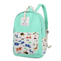 Women Fresh Style Cartoon Animal Print Fashion Backpack Durable Canvas Bag Designer Trendy New Travel Bag