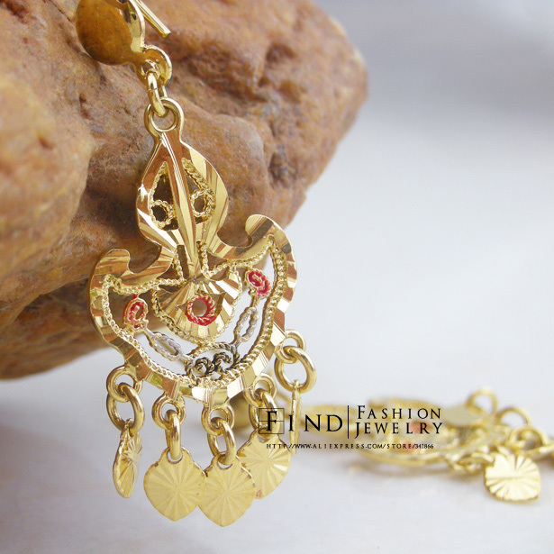 FIZE00188 Jewelry wholesale 18K Gold Filled earrings Freeshipping-in Drop Earrings from Jewelry ...