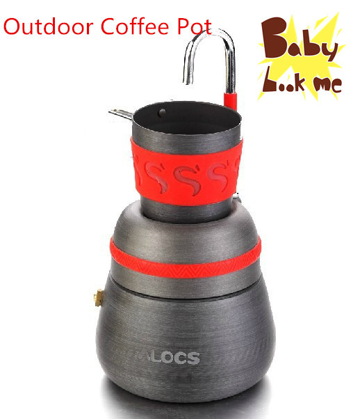 Brand new 2PCS camping coffee drinkware set pot cup hiking coffee maker