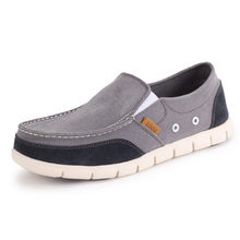 2016 Handmade Men Flats Shoes Man’s Canvas Shoes Fashion Casual Loafers Men Slip On Zapatos Hombre