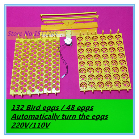 Multifunction incubator 48 eggs incubator 132 Eggs Bird incubation Automatically turn the eggs Parrot Quail Hatching