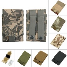 New Army Camo Bag Fr Mobile Phone Hook Loop Belt Pouch Sleeve Holster Cover Case#small size