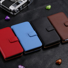 4S Genuine Leather Case for iphone 4 4S 4G Stand Flip Cover With Card Holder Wallet