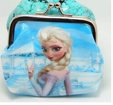 Children Elsa Wallet PVC Coin Wallets Anna Money Bag Baby Girls Party Supplies Silicone Purses Best