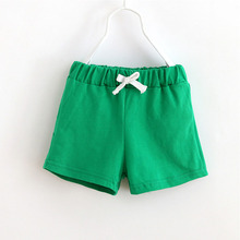 Free Shipping Child Solid Color Shorts Children’s clothing 2016 Summer Child Casual Pants Unisex Boy Girl Sports Shorts YY1505