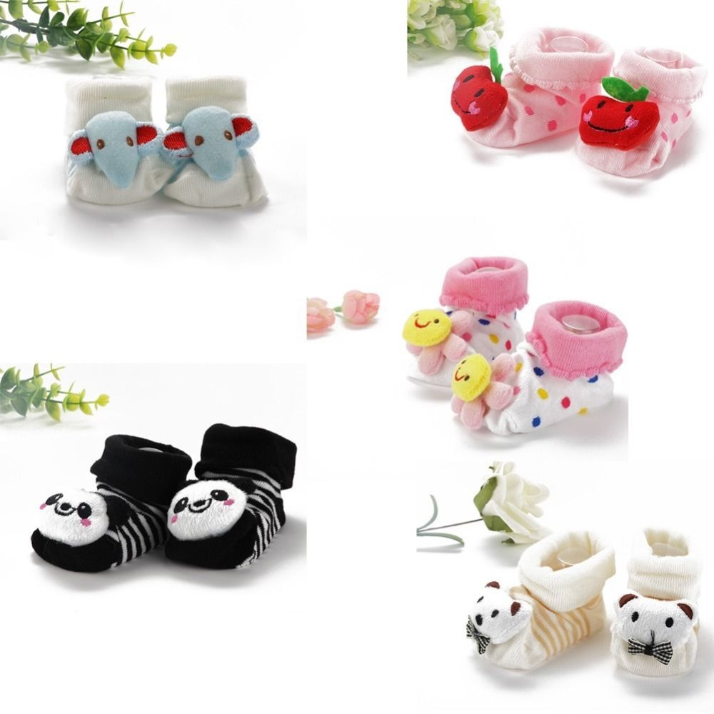 Kids Baby Unisex Newborn Animal Cartoon Socks Cotton Shoes Booties Boots 0 10M
