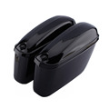 Oversea 2PCS Motorcycle Cruiser Hard Trunk Saddle Bag Box Side Luggage for Harley