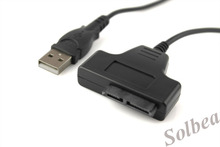 USB 3.0 to 7+6 pin 13pin Slimline SATA Adapter HDD SSD DVD CD Rom Converter Cable kable for hard disk optical diver freeshipping