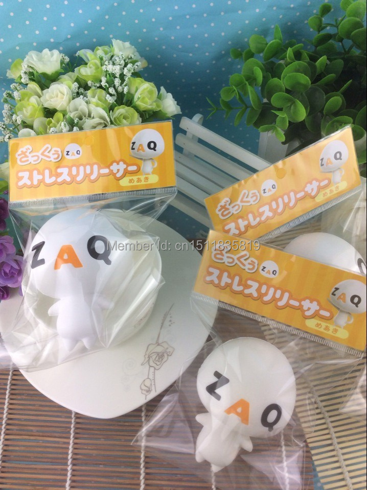 20~27Day Delivery 1pc 8cm Funny ZAQ Squishy Retail original package 2015 New Rare Squishies Toys ...