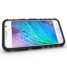For Samsung J5 Fundas Dual Layer Armor Silicone With Kickstand Solid Plastic Shell Case For Samsung