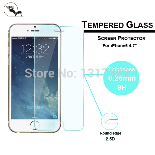0 3mm Super Thin Tempered Glass Film for iPhone 6 6S 4 7 Round Border High
