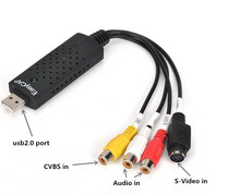 Easycap USB 2.0 RCA AV S-Video CVBS Audio Video VHS to DVD Converter Capture Card Adapter