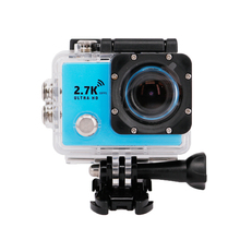 New 2.7K Action Camera 1080P Full HD WiFi 2.0 inch LCD 170 Degree Lens Sport Cameras Waterproof Diving 30M Mini Helmet Camcorder