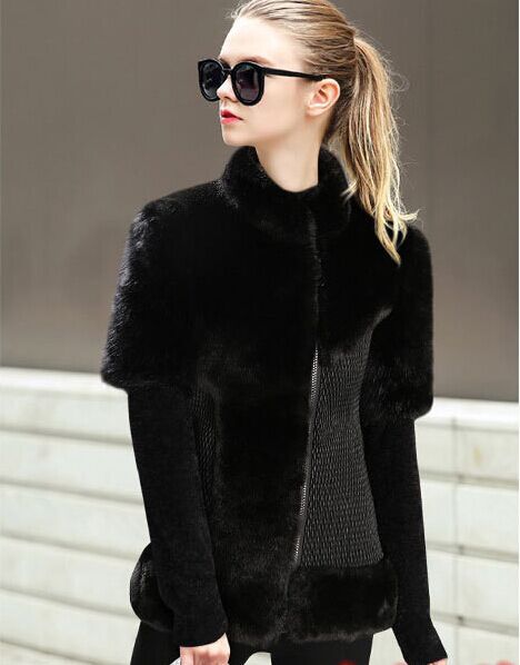 Short Black Fur Coat