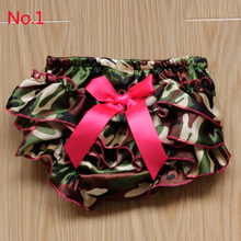 Newborn 0 3 Years Baby Kids Girls Boys Satin Ruffle PP Shorts Pants Children Leopard Bowknot