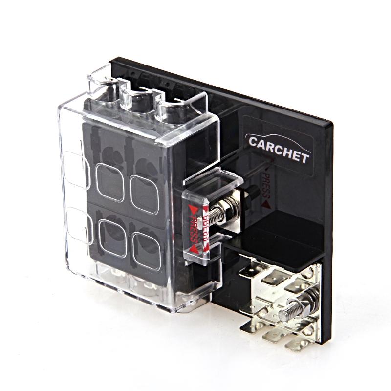 CQ814 Block Holder Circuit Fuse Box with Cover for Auto Vehicle Car Truck