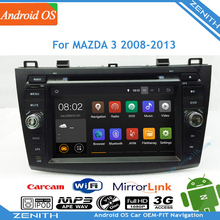 HD 1024*600 8″ Quad Core Android 4.4 Head unit Car DVD Player GPS Radio MAZDA3 MAZDA 3 2008-2013 Touch Screen WiFi USB Stereo
