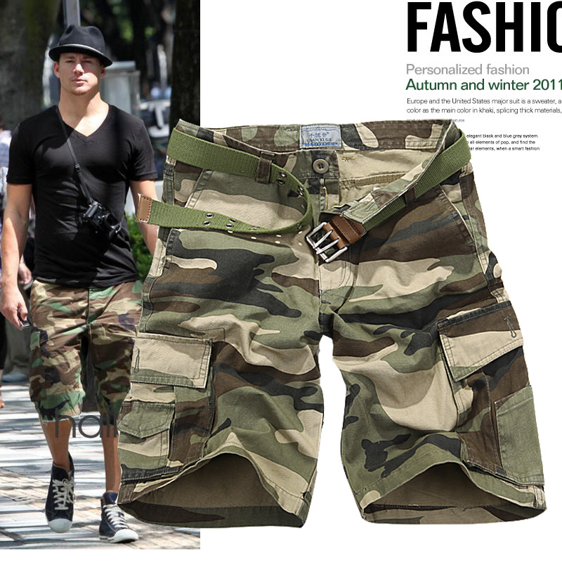 New 2014 Men Shorts Military Camouflage Cargo Shor...