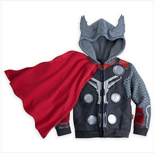 The Avengers spring cotton superman fashion vestidos hooded baby girls bosy clothes Outwear kids clothes boys