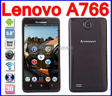 Lenovo 5” Android 4.2.1 MT6589 4Core Dual Sim RAM 512MB ROM 4GB Unlocked WCDMA/GPS Multi-Capacitive Smartphone Lenovo A766