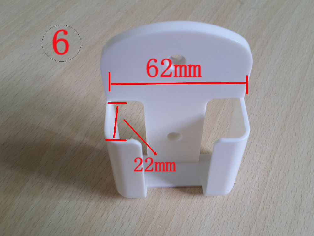 New (6) TV DVD Air Conditioner Wall Mount Remote Control Holder Wall Mounted 62mm*22mm