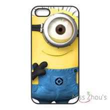 For iphone 4/4s 5/5s 5c SE 6/6s plus ipod touch 4/5/6 back skins mobile cellphone cases cover Despicable Me Minions One Cute