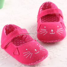2015 New Fashion Lovely Soft Contton Bowknot Animal Prints Grid Infant Toddler First Walkers Casual Baby