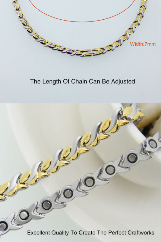 9043-Long Silver Gold Necklace Women Stainless Steel Chain Summer Jewelry Big Necklaces 2015 Fashion
