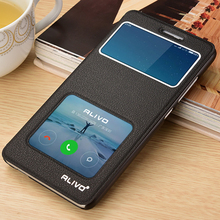 Xiaomi Redmi Note 3 Leather Case With Window View High Quality Protector Cover case For Xiaomi Hongmi Note3 Phone +Free Shipping