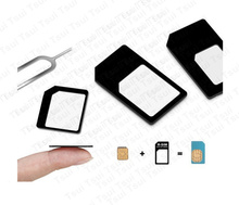 High Quality 4 in 1 Nano Sim Card Adapters Micro Sim Stander Sim Card SIM Card