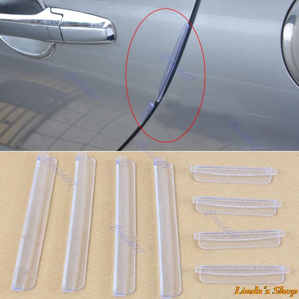 Autotür Kantenschutz 8-tlg. - Transparente PVC-Abdeckungen Gegen Kratzer