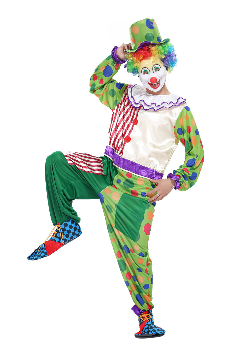 Aliexpress Shipping Halloween Cosplay Costume Adult Clown Magic Show 