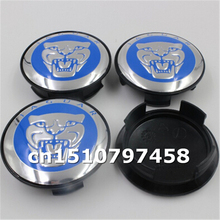 Car styling 4pcs 58mm black blue yellow red JAGUAR logo car emblem Wheel Center Hub Cap