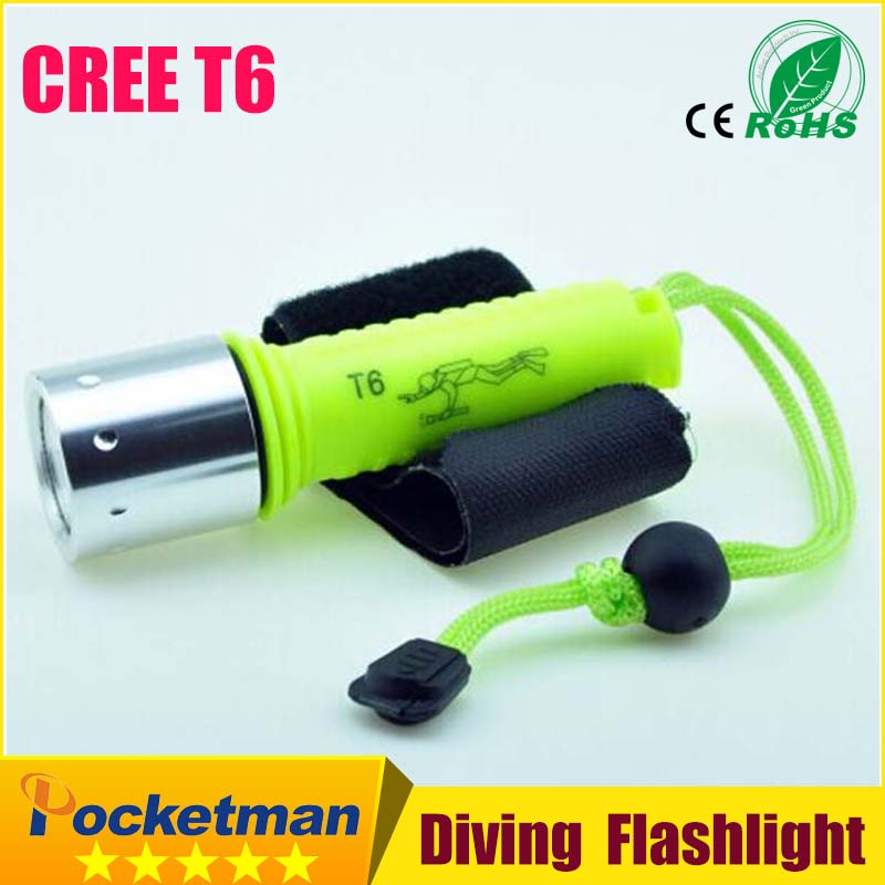 2100LM CREE T6 LED Waterproof underwater scuba Dive Diving Flashlight Dive Torch light lamp for diving free shipping