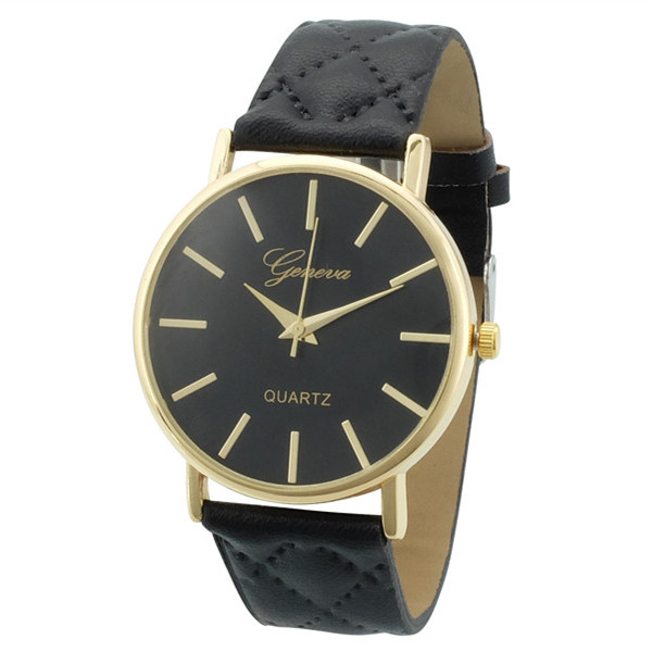 2015 wholesale NEW fashion watch geneva leather watches women luxury brand, quartz watch relogio feminino , women dress watch