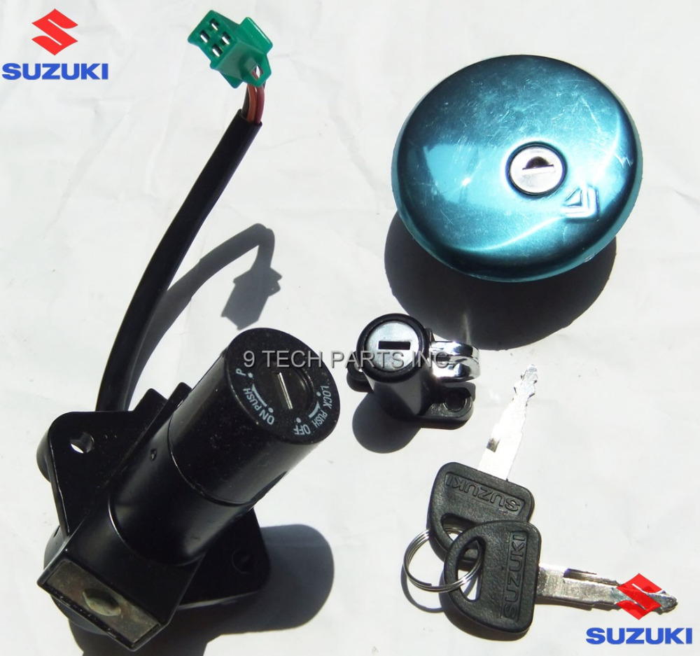 NEW FREE SHIPPING OEM QUALITY Suzuki Motorcycle GN250 GN 250 MAIN SWITCH KIT IGNITION SWITCH FUEL TANK CAP HELMET LOCK 2 KEYS