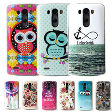 Fashion Cartoon TPU Silicone Soft Case For LG G3 D855 D857 D859 D858 Back Skin Cover Cell Phone Protect ShockProof Bag