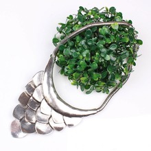Vintage Jewelry Silver Plated Romantic Heart Choker Necklace For Women Dress Wholesale Price XAJ1