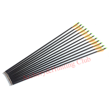 30 fiberglass 8mmOD hunting arrow with arrow nock feathers and arrow tips compound bow archery and