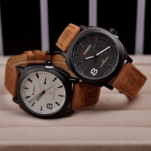 Curren hombres reloj de cuarzo reloj de hombre deportes relojes de silicona