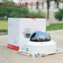 In stock Free shipping english version DS 2CD2742FWD IZS Audio POE 4MP WDR Vari focal Motorized