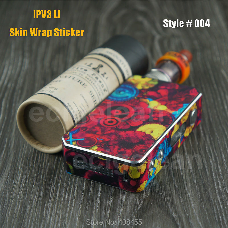 30pc*IPV3 Li skin wrap stickers VS Subox Mini skin sticker /Cloupor GT skin cover/ Sigelei SnowWolf 200w skin wrap Label