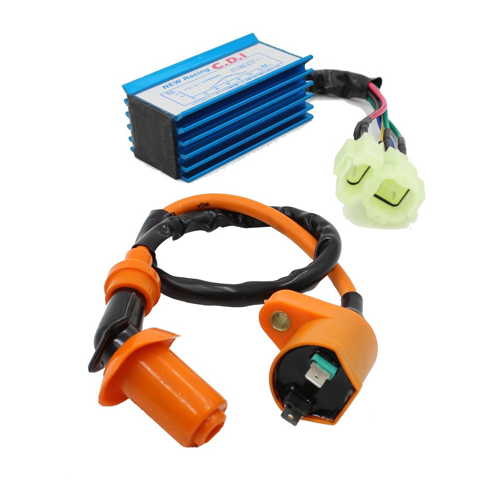 High Performance 6 pin AC Racing CDI Box Ignition Coil For font b GY6 b font