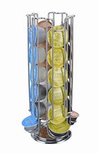 Free Shipping 24 Coffee Pod Holder Rotating Revolving Rack Tower Capsule Stand For Dolce Gusto