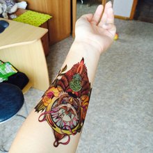 Красивая симпатичные сексуальное тело красота макияж круто сова водонепроницаемый временные татуировки наклейки для девочек и человек(China (Mainland))