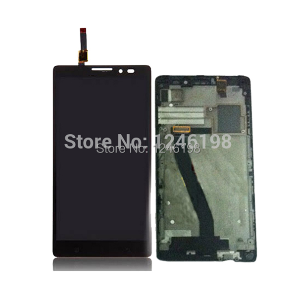 Original New Replacement Touch Screen Digitizer LCD Assembly With Frame For Lenovo Vibe Z k910 Free
