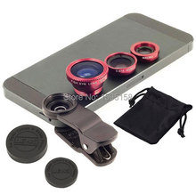 Universal Clip 3 in 1 Fish Eye Wide Angle Macro Fisheye Mobile Phone Lens camera lenses