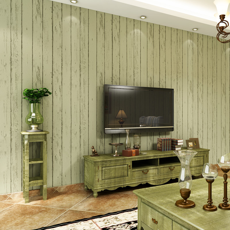 Hoge kwaliteit groene gestreepte behang koop goedkope groene ... Woonkamer behang gestreept